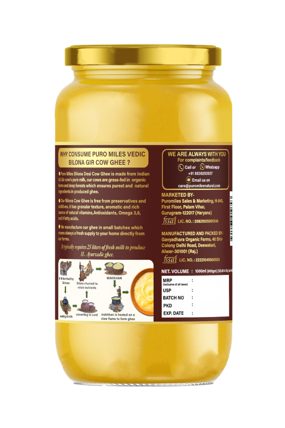 A2 Gir Cow Bilona Ghee