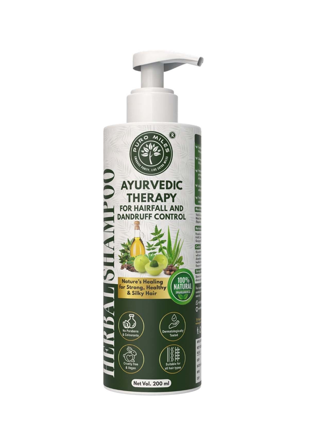 Ayurvedic Shampoo for Hair Fall and Dandruff Control