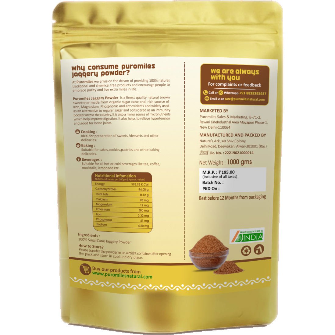 Why Consume Puro Miles Jaggery powder