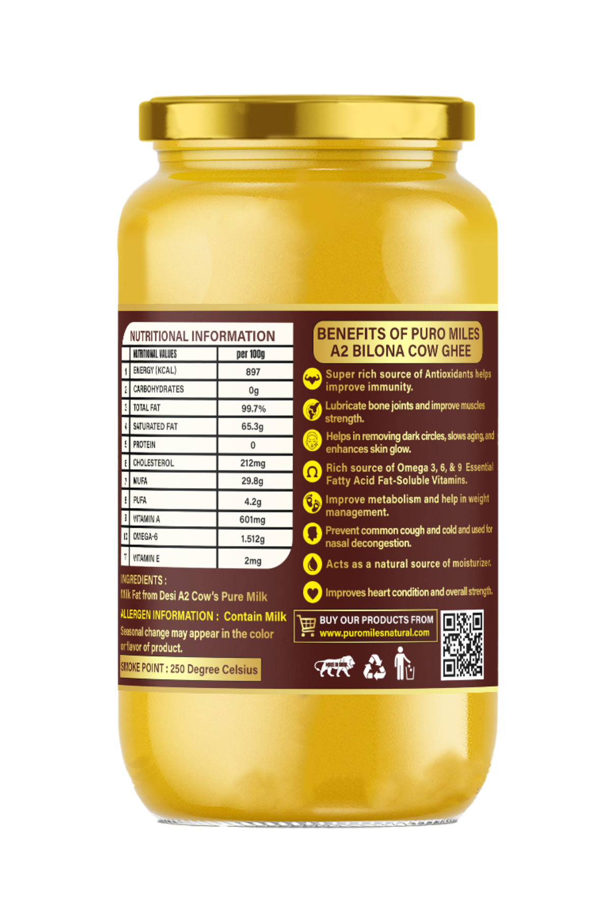 A2 Gir Cow Bilona Ghee