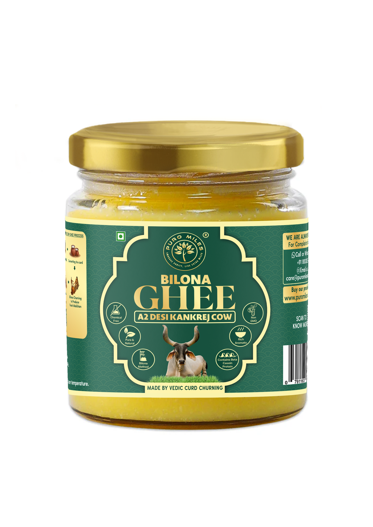 A2 Kankrej Cow Bilona Ghee