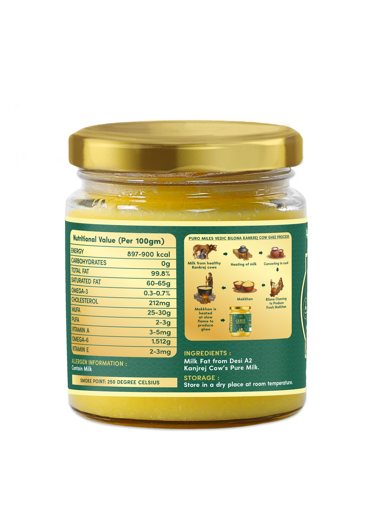 A2 Kankrej Cow Bilona Ghee