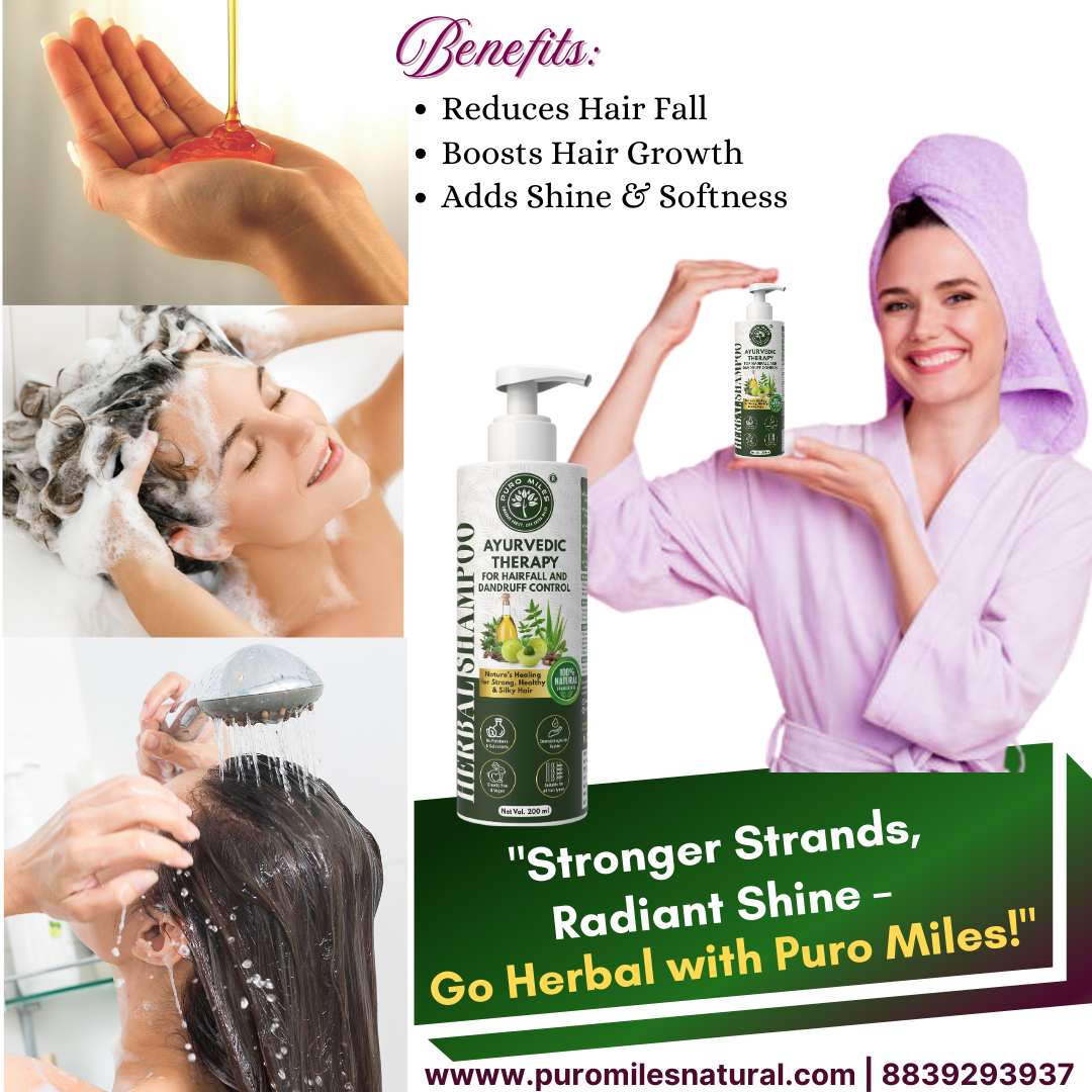 Ayurvedic Shampoo for Hair Fall and Dandruff Control