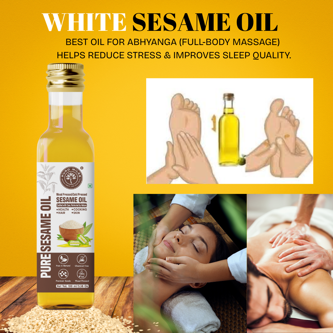 Wood-Pressed White Sesame Oil