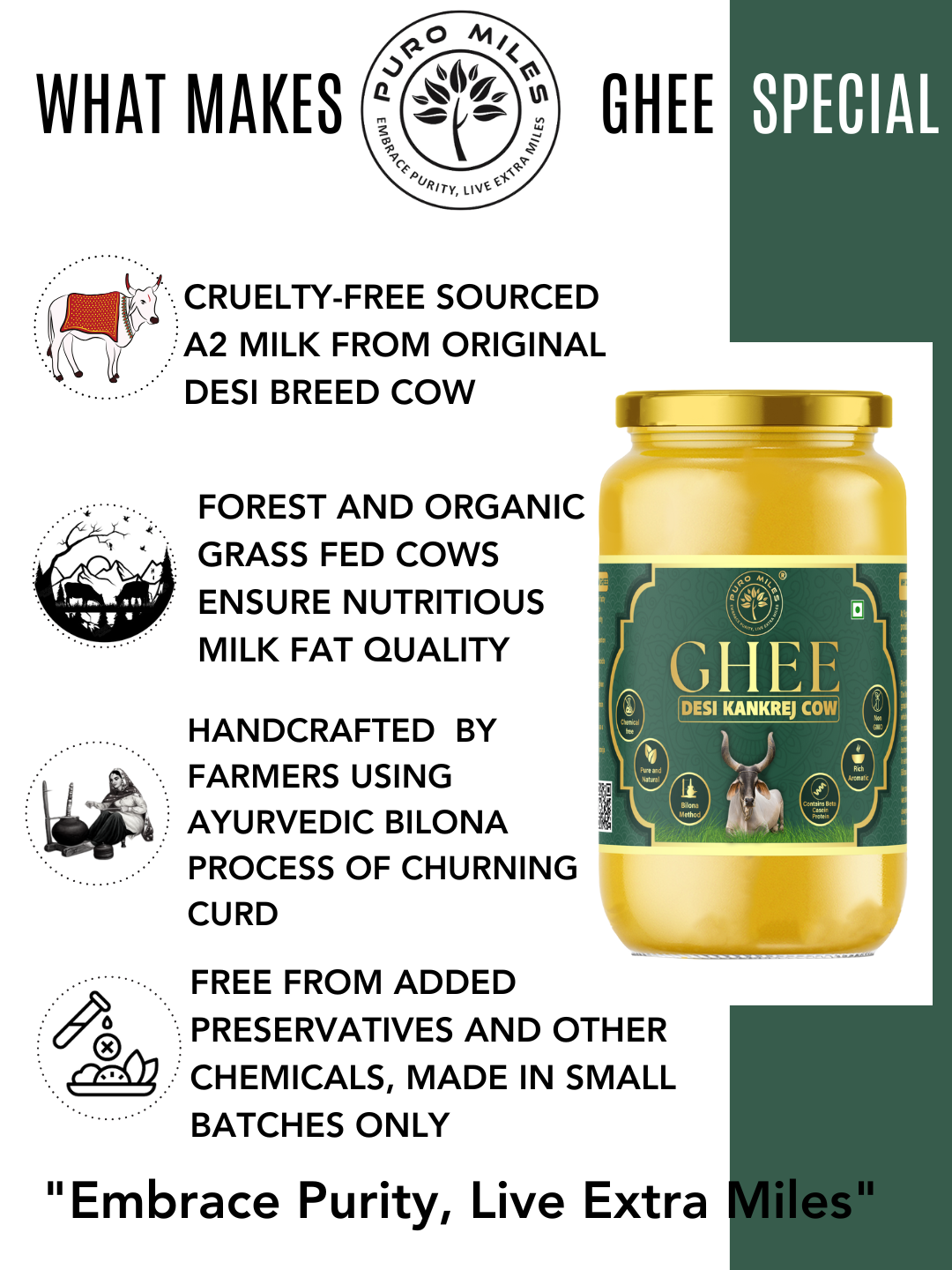 A2 Kankrej Cow Bilona Ghee