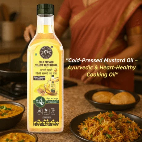 Wood Pressed Black &  Yellow Mustard Oil Combo