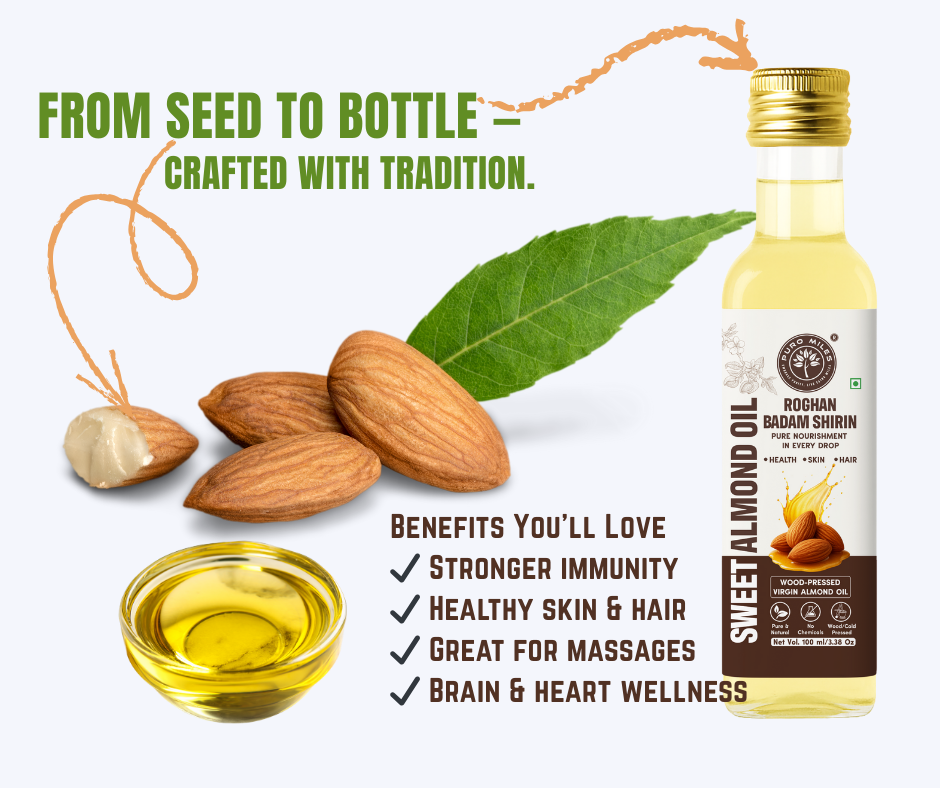 Sweet Almond Oil ( Roghan Badam Shirin)