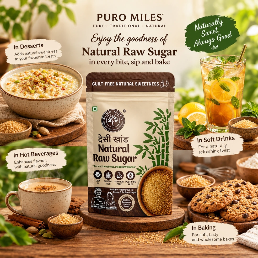 Organic Raw Brown Sugar (Desi Khand)