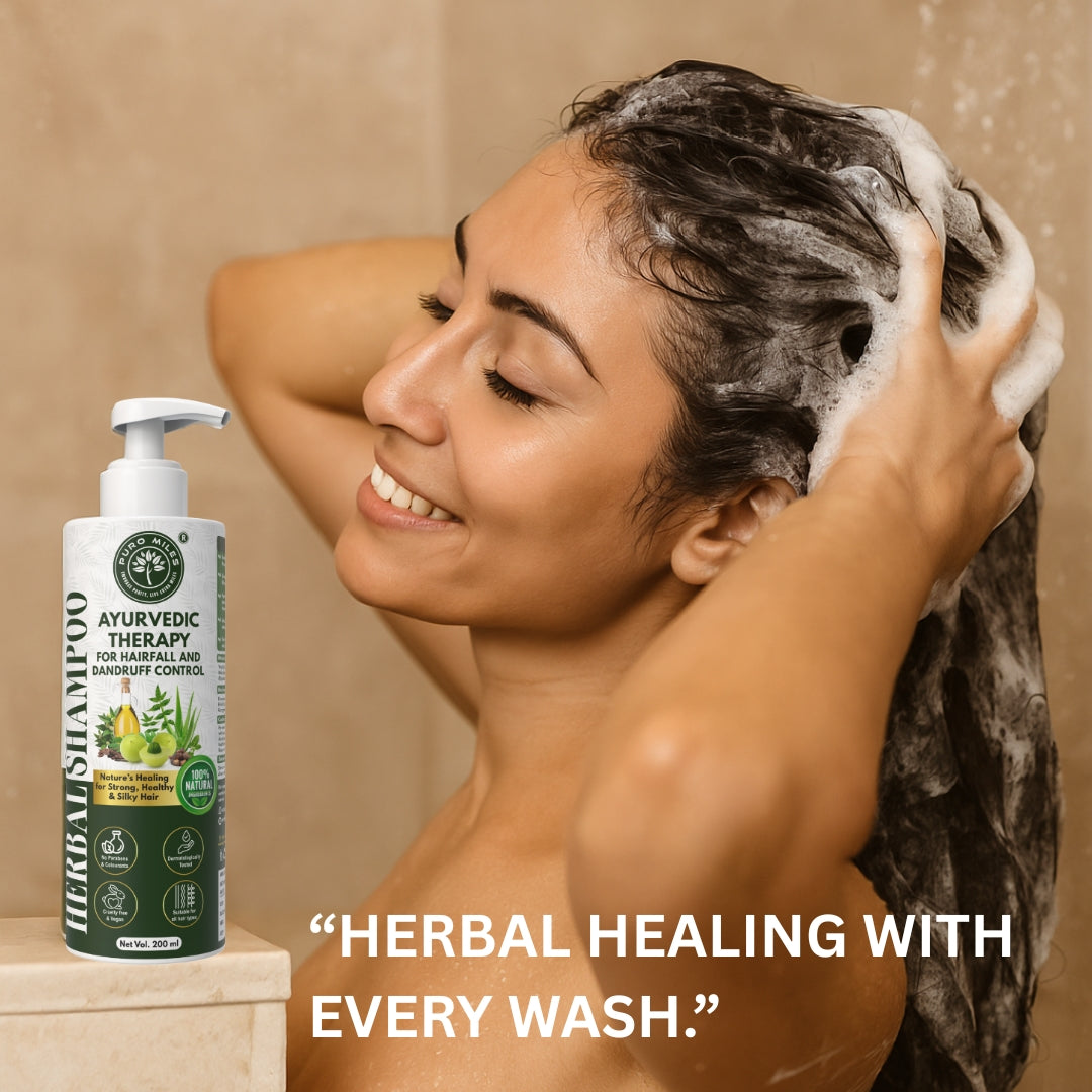 Ayurvedic Shampoo for Hair Fall and Dandruff Control