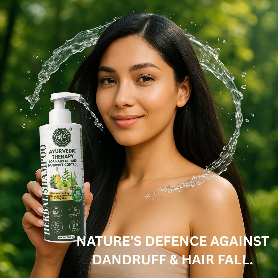 Ayurvedic Shampoo for Hair Fall and Dandruff Control
