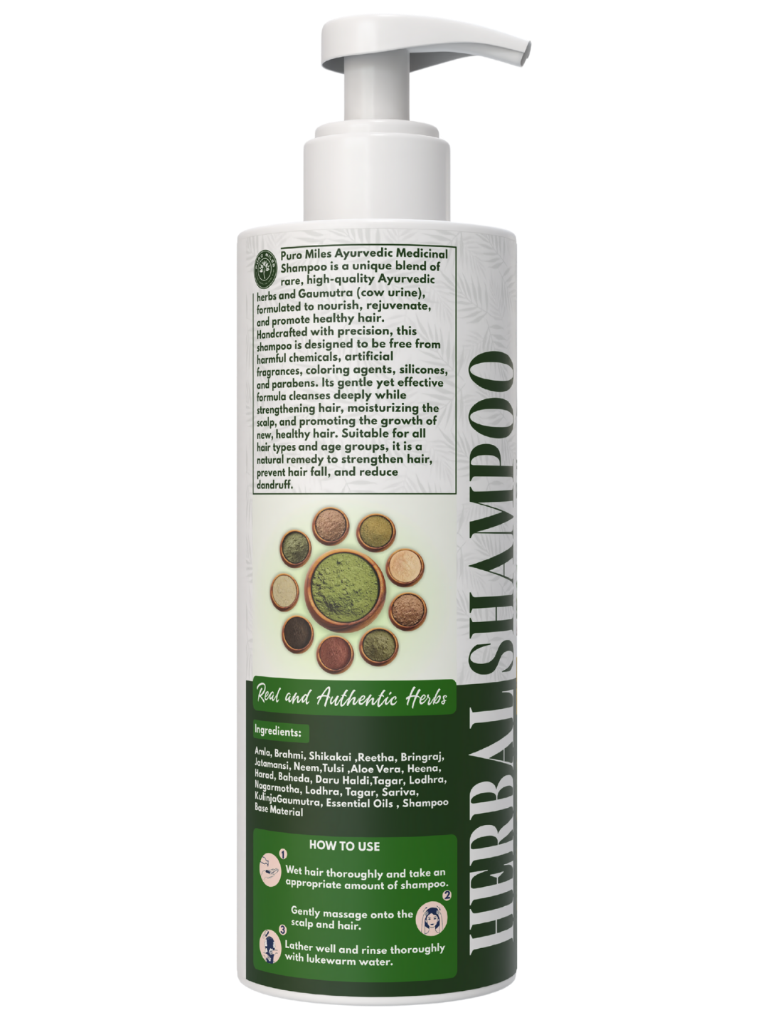 Puro Miles Ayurvedic shampoo for hairfall