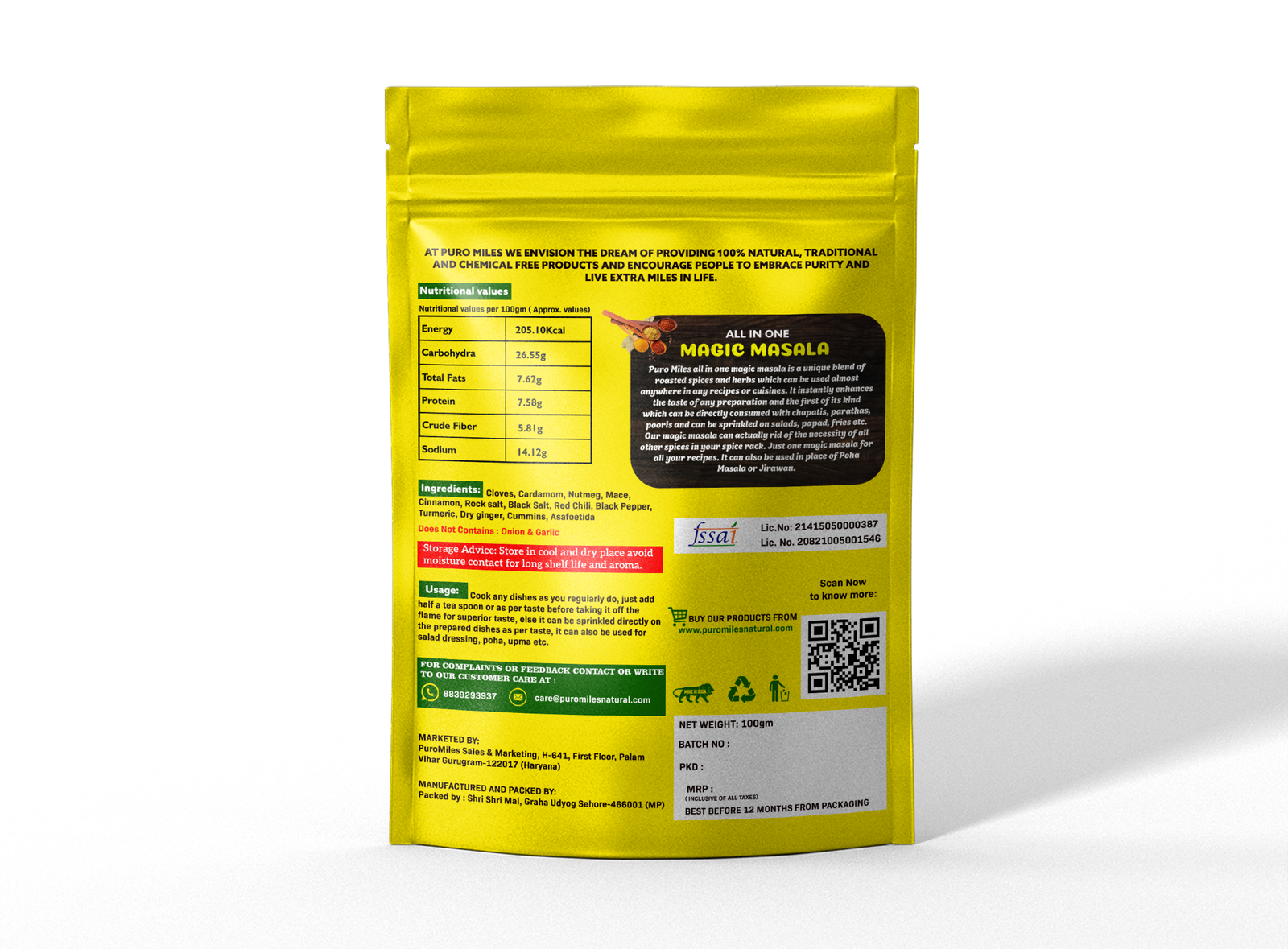 All In One Magic Masala ( Instant Taste Booster)- Indori Jirawan