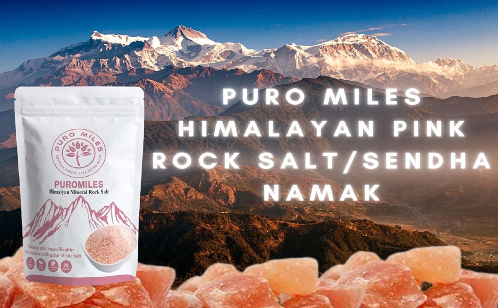puro miles pink salt from khevra mines