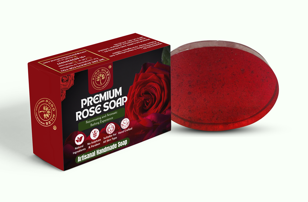 Premium Handmade Rose Soap