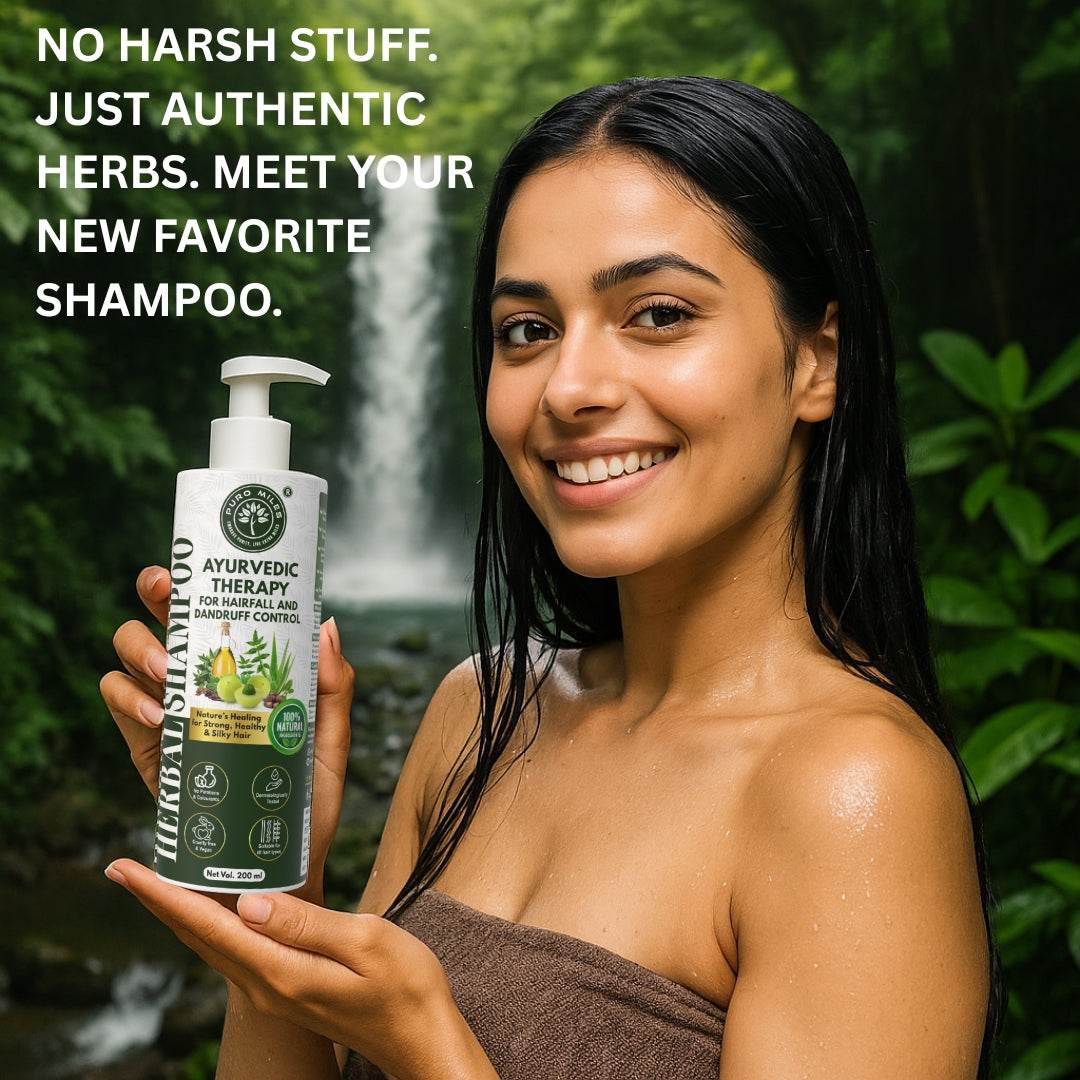 Ayurvedic Shampoo for Hair Fall and Dandruff Control