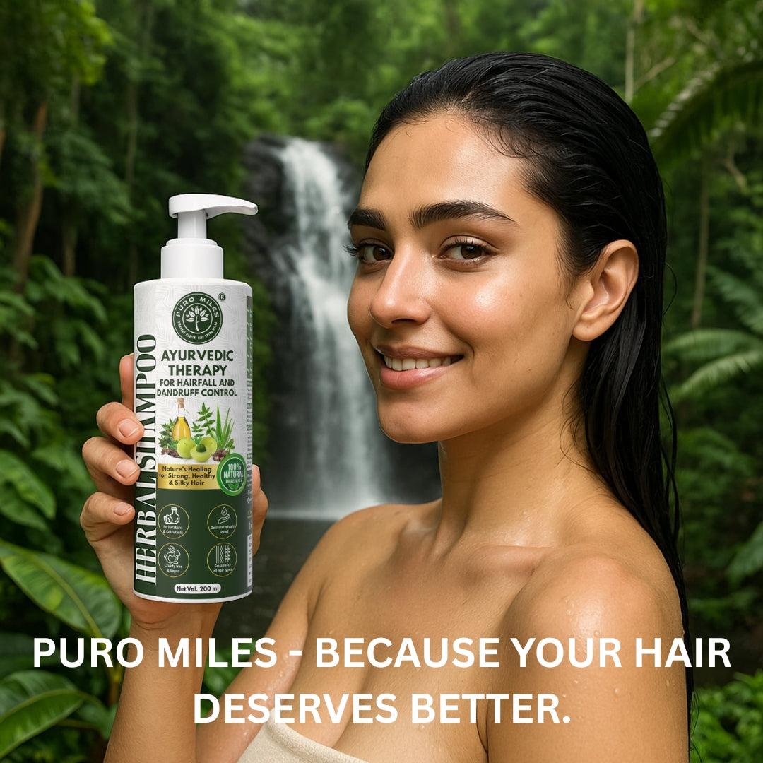 Ayurvedic Shampoo for Hair Fall and Dandruff Control