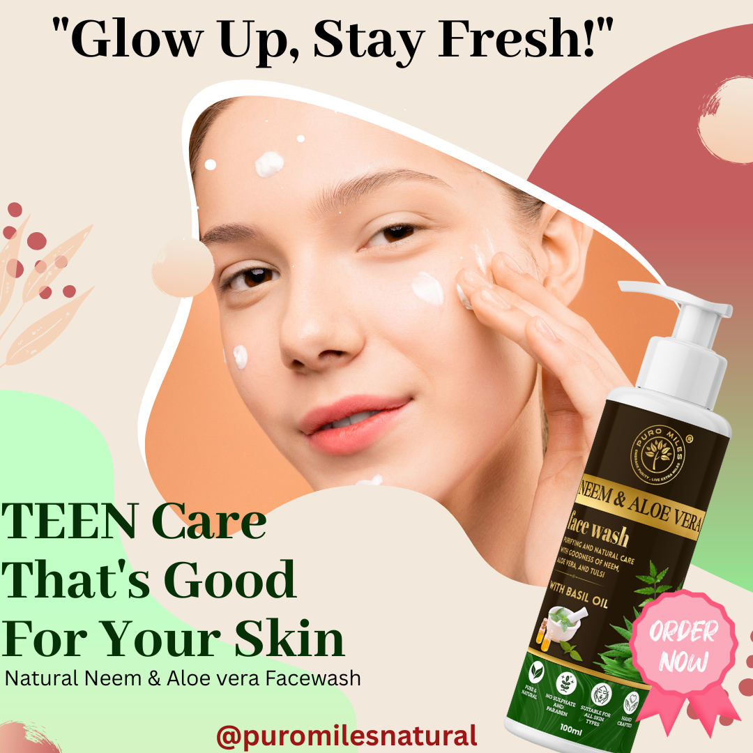 TEEN FACEWASH NEEM ALOE VERA PURO MILES