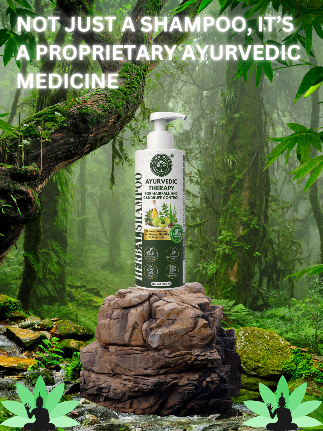 Ayurvedic Shampoo for Hair Fall and Dandruff Control