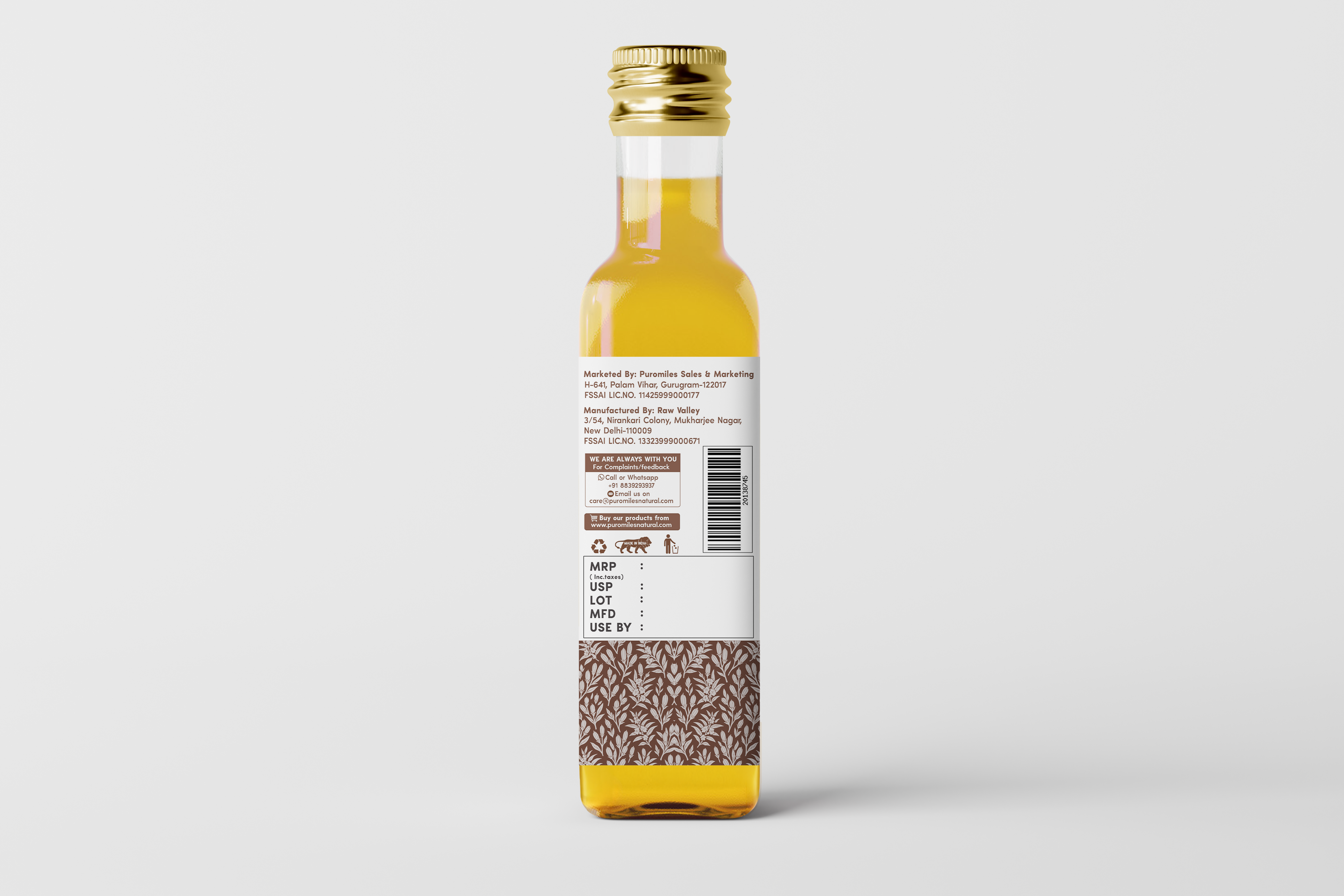 Wood-Pressed White Sesame Oil