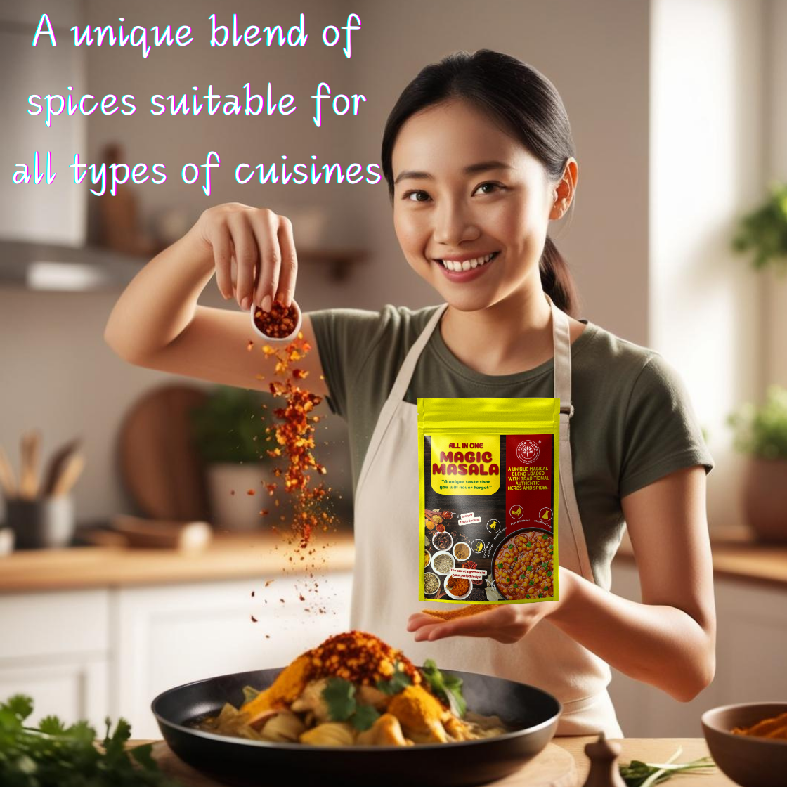 All In One Magic Masala ( Instant Taste Booster)- Indori Jirawan