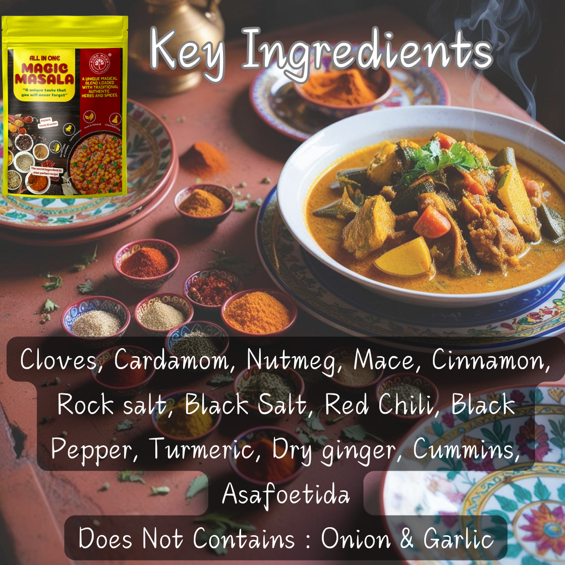 All In One Magic Masala ( Instant Taste Booster)- Indori Jirawan