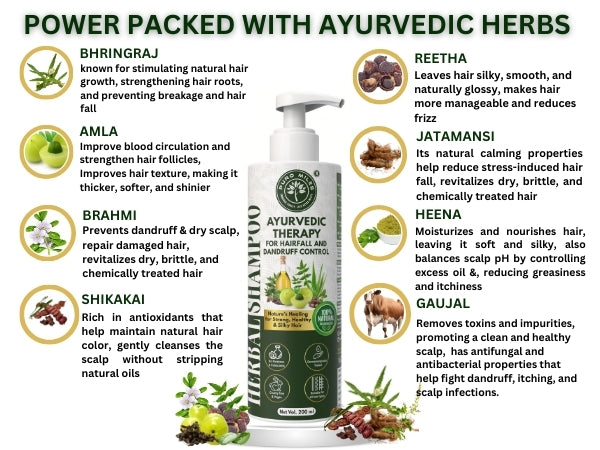 Ayurvedic Shampoo for Hair Fall and Dandruff Control