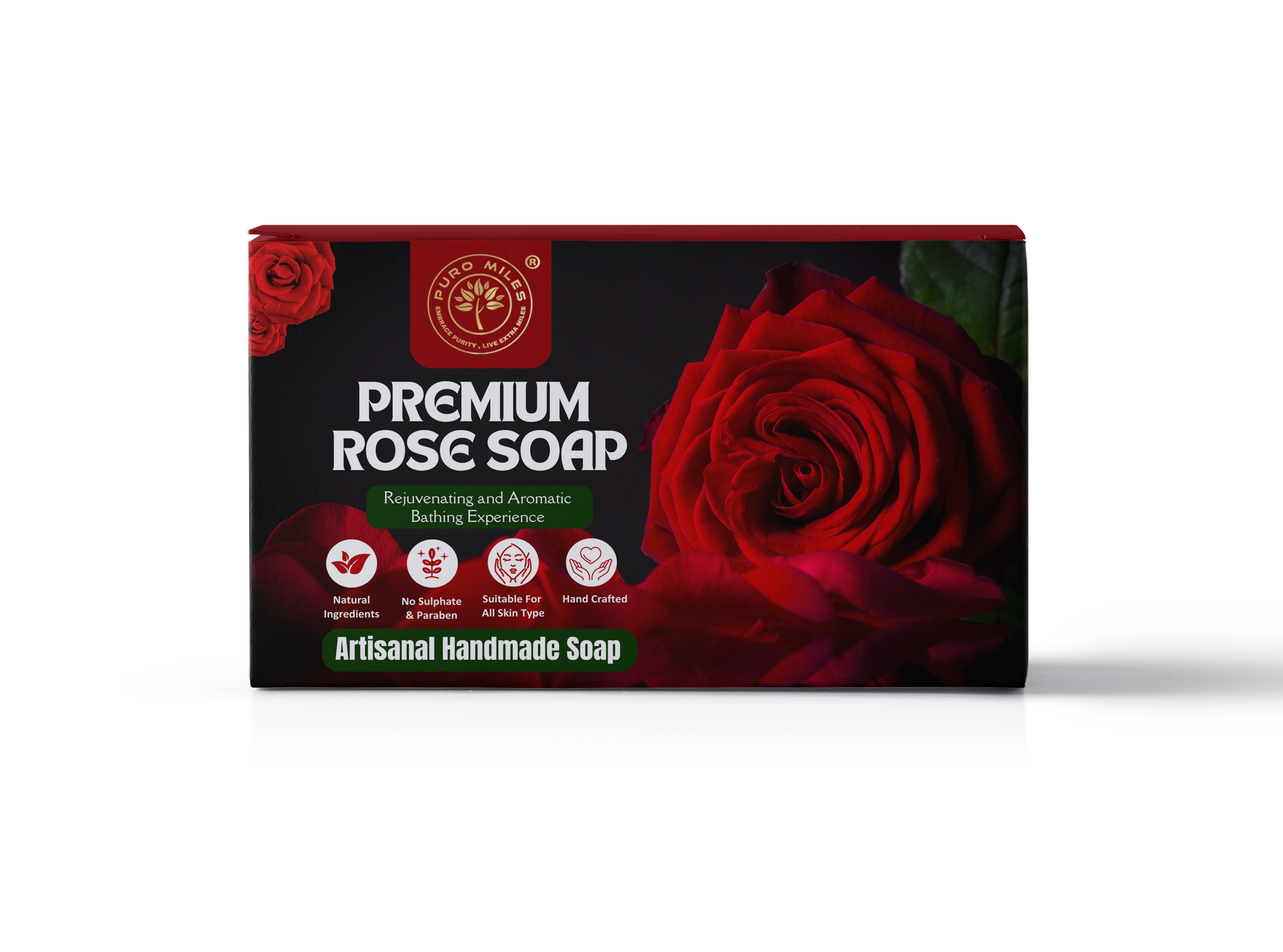 rose soap puro miles