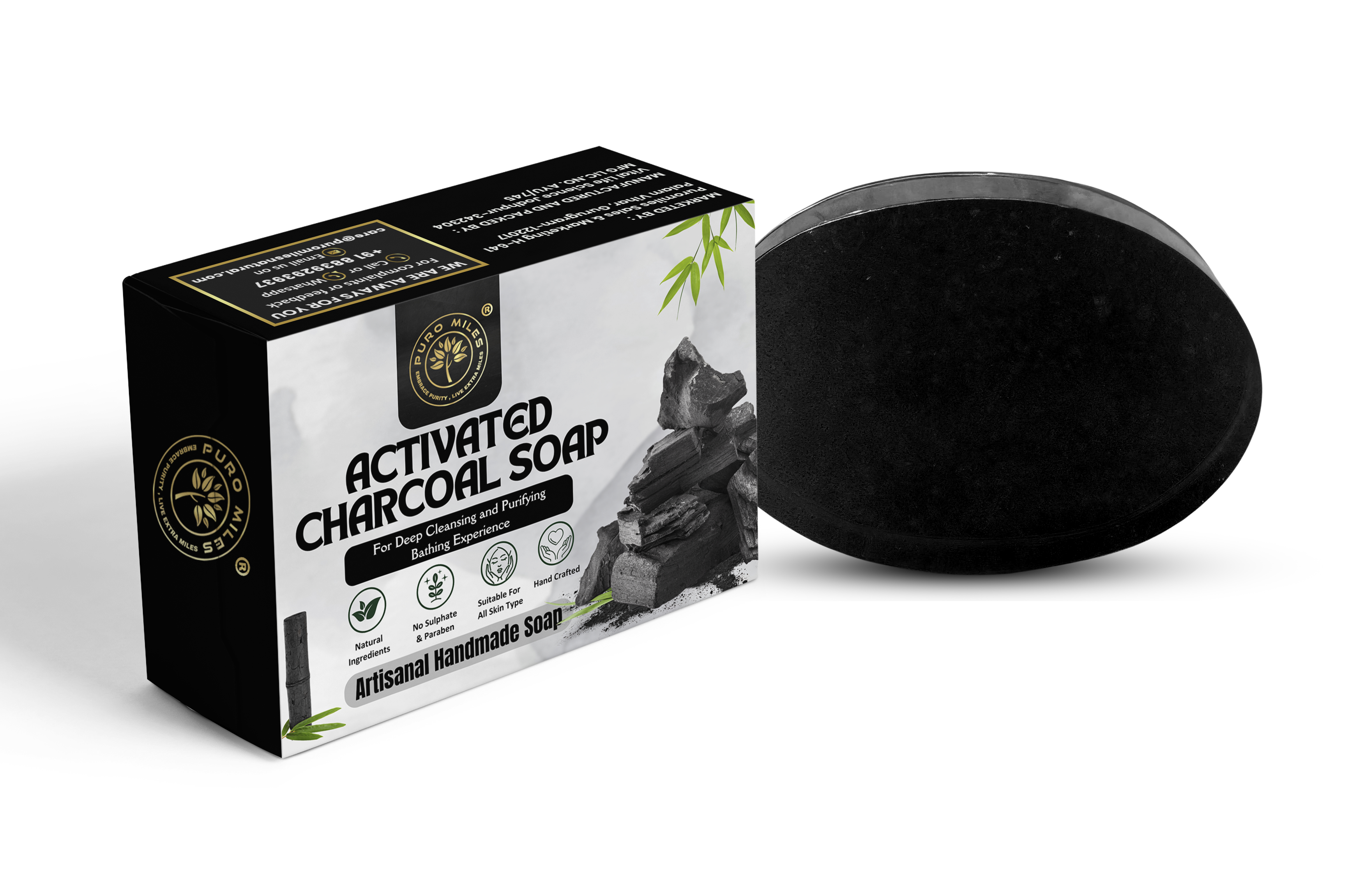 Charcoal soap