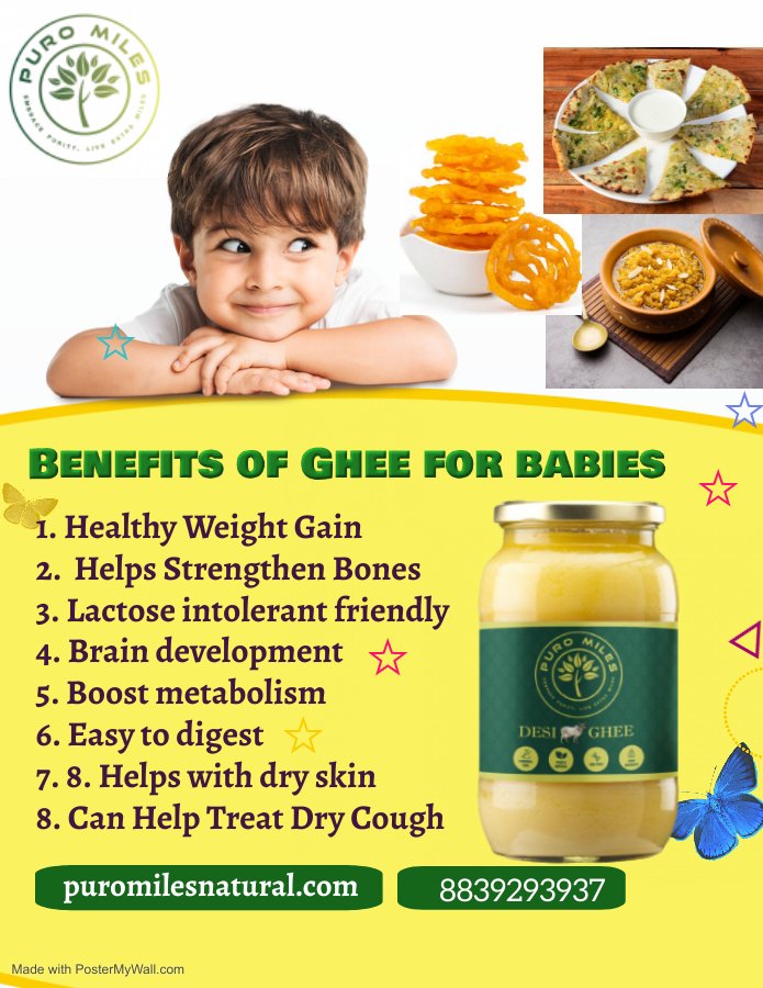 BENEFITS OF GHEE FOR BABIES desi cow ghee for kids