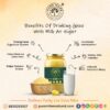 "The Golden Elixir: A2 Ghee with Milk at Night"