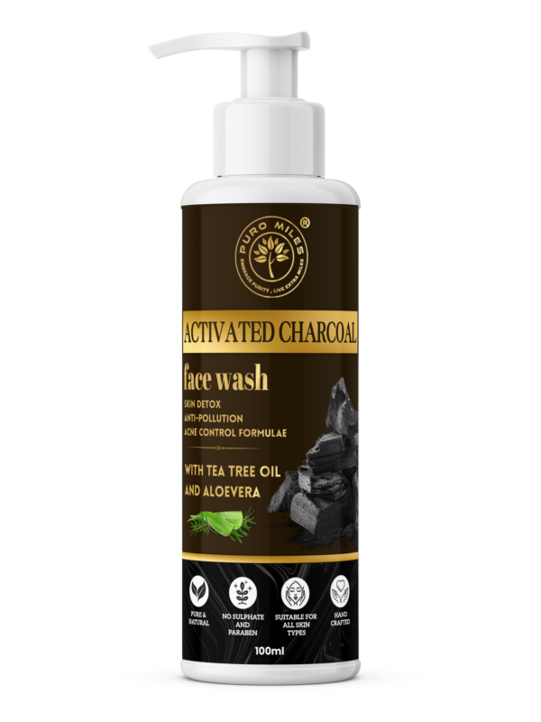 puromiles charcoal facewash